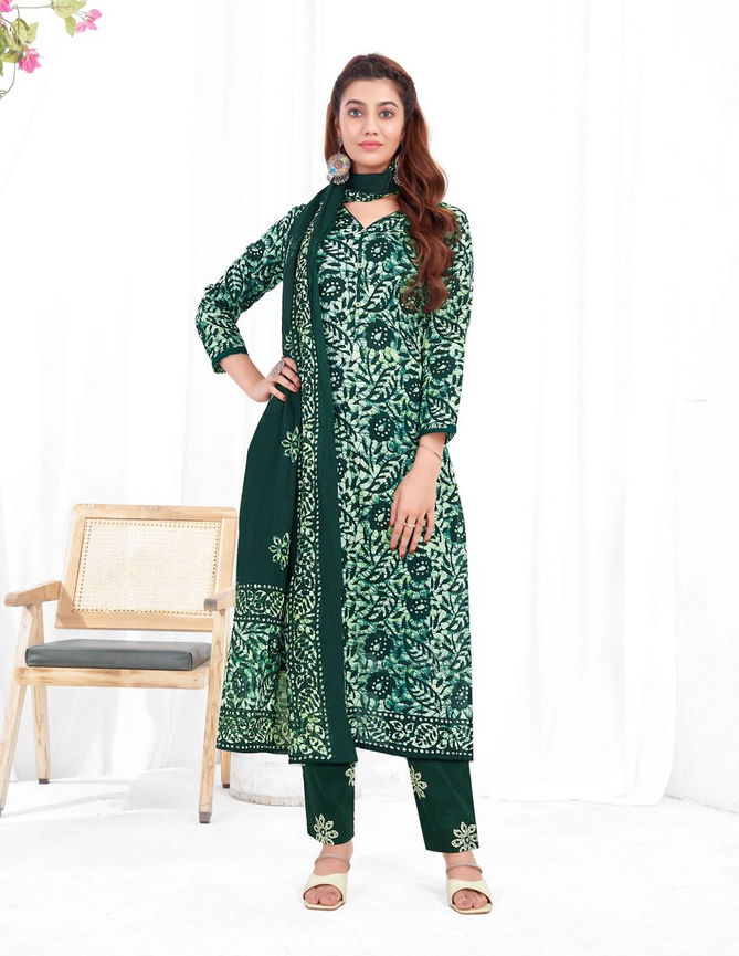 Battik Special Vol 3 By Baalar Printed Cotton Kurti With Bottom Dupatta Wholesalers In Delhi